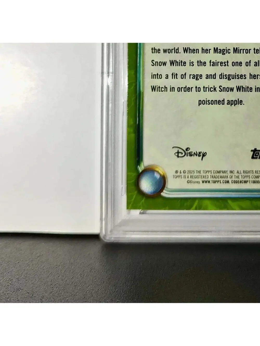 Evil Queen 2025 Topps Disney #172 Card Snow White and the Seven Dwarfs PSA 8